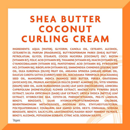 Cantu Shea Butter Coconut Curling Cream – Crema Definidora para Rizos Naturales