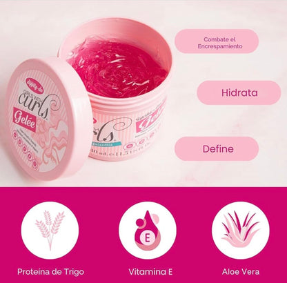 Dippity-Do Girls With Curls De-Frizz Gelée – Gel Definidor Anti Frizz para Rizos