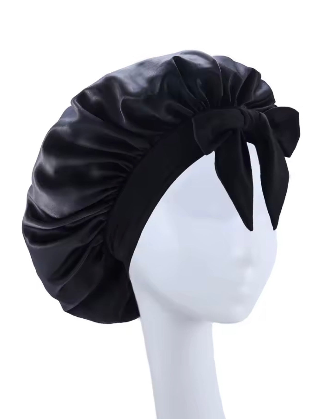 Gorro de Satín Premium PinkCurly™ con Lazo Elegante
