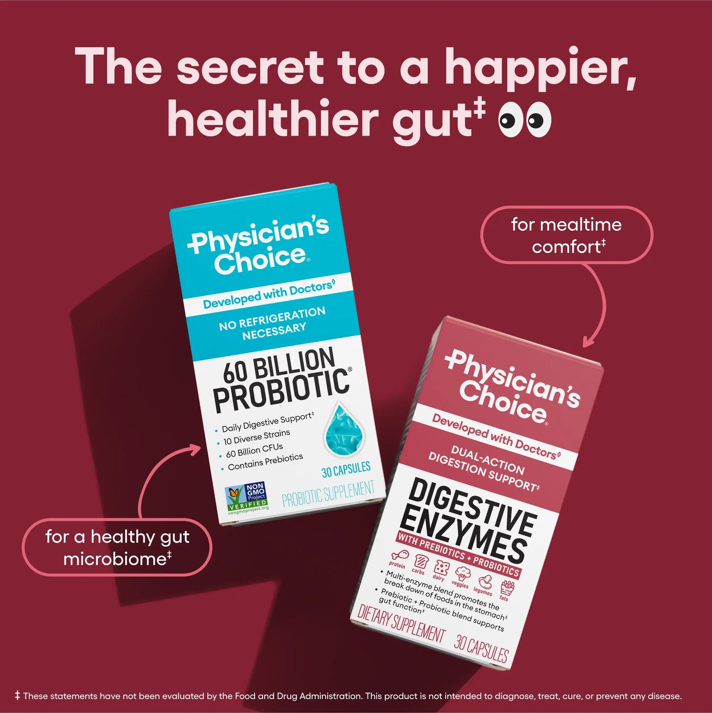 Pinknest Digestive Harmony™ – Enzimas Digestivas con Prebióticos y Probióticos