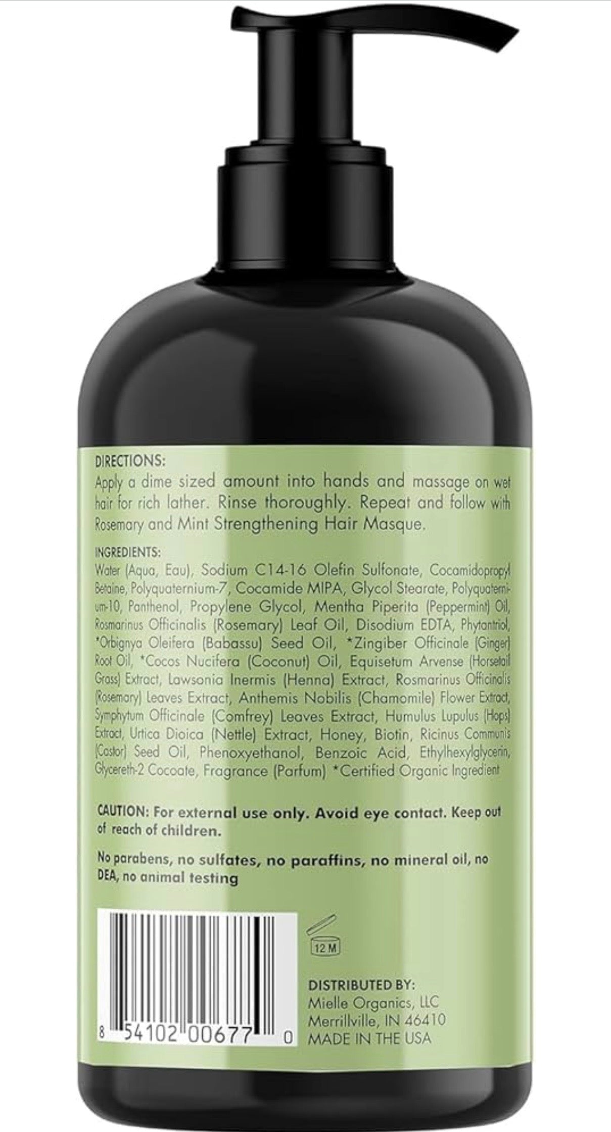 Mielle Rosemary Mint Shampoo & Conditioner Duo – Fortalece, Nutre y Revitaliza tu Cabello