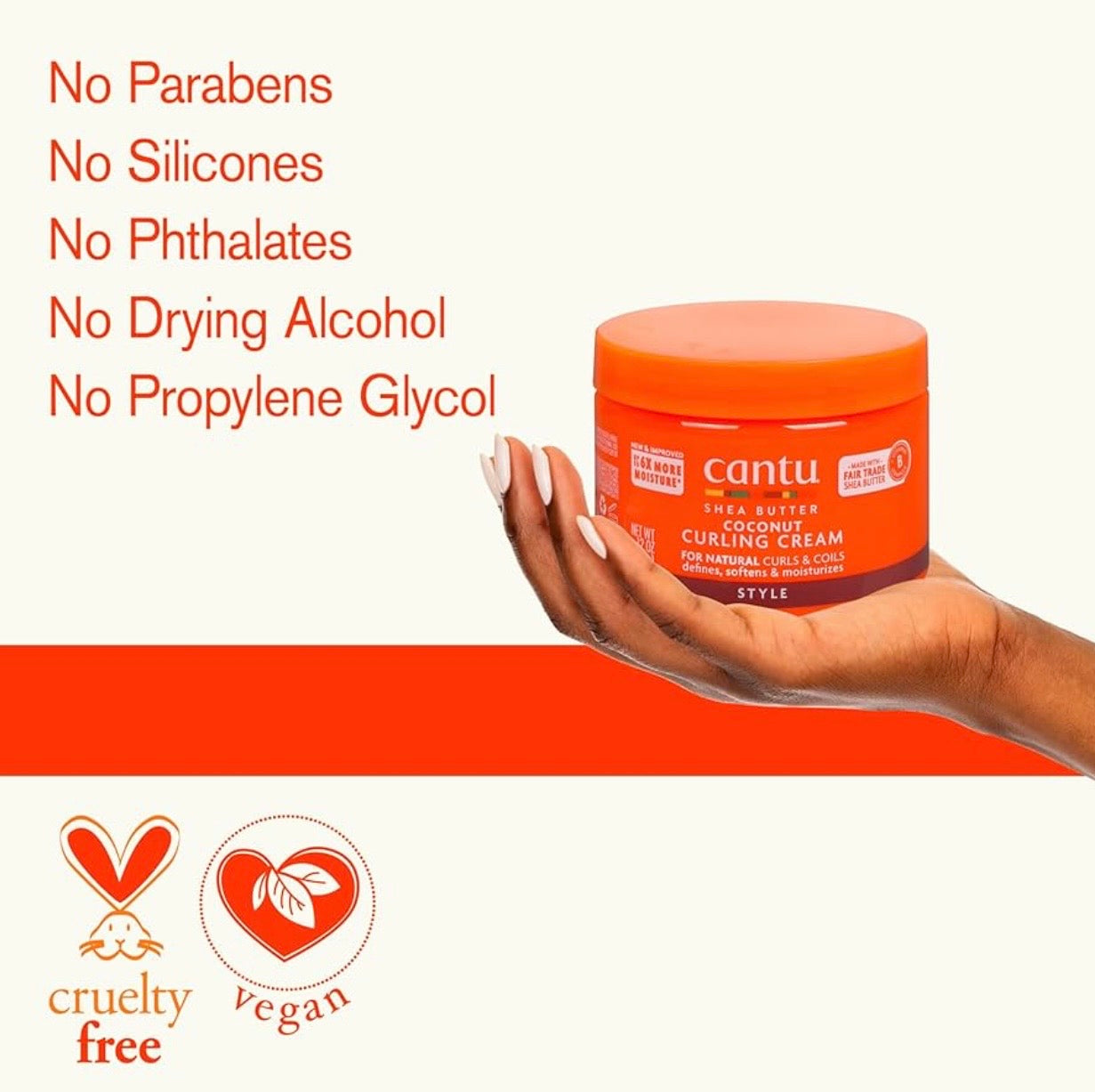Cantu Shea Butter Coconut Curling Cream – Crema Definidora para Rizos Naturales
