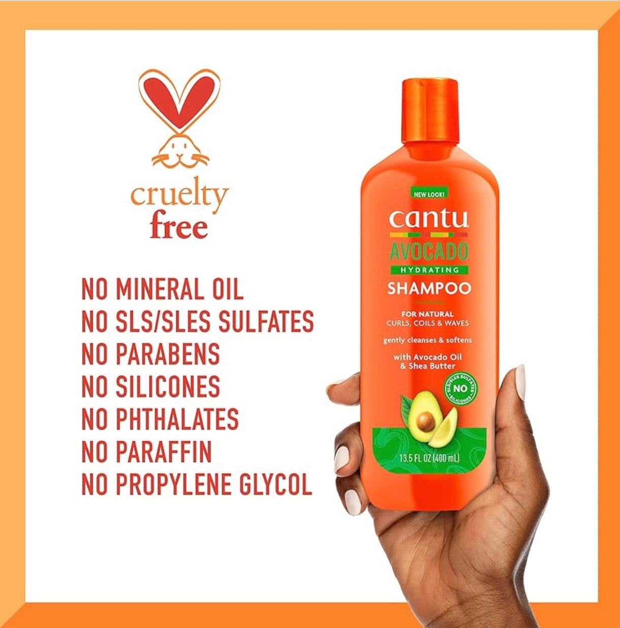 Cantu Avocado Hydrating Shampoo & Conditioner Duo – Hidratación y Suavidad para Rizos