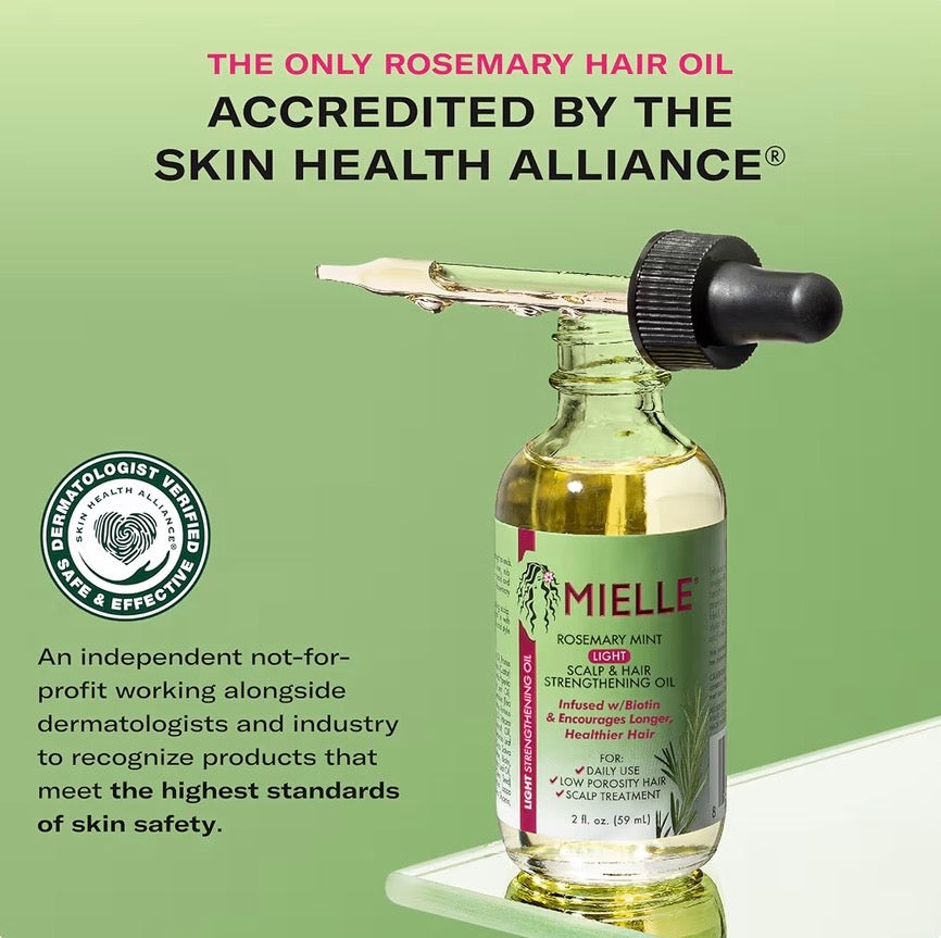 Mielle Rosemary Mint Light Scalp & Hair Strengthening Oil – Aceite Capilar Ligero con Romero y Menta