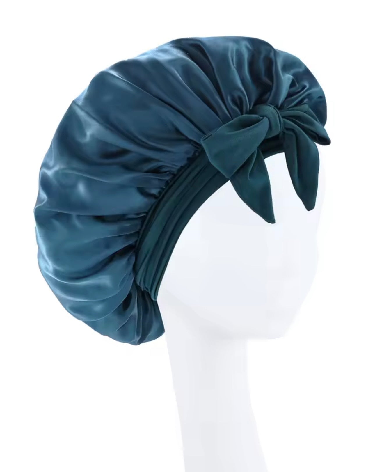 Gorro de Satín Premium PinkCurly™ con Lazo Elegante