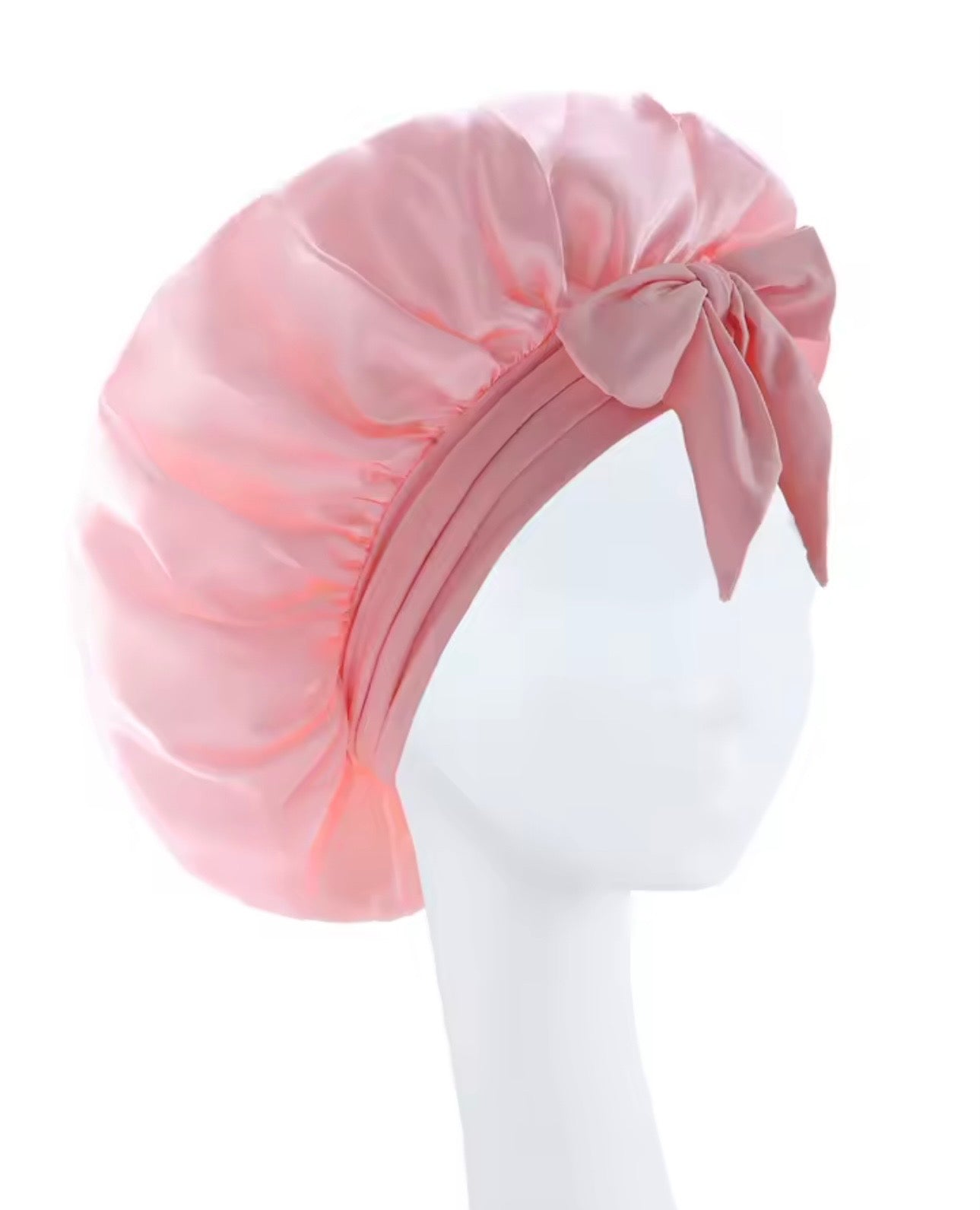 Gorro de Satín Premium PinkCurly™ con Lazo Elegante