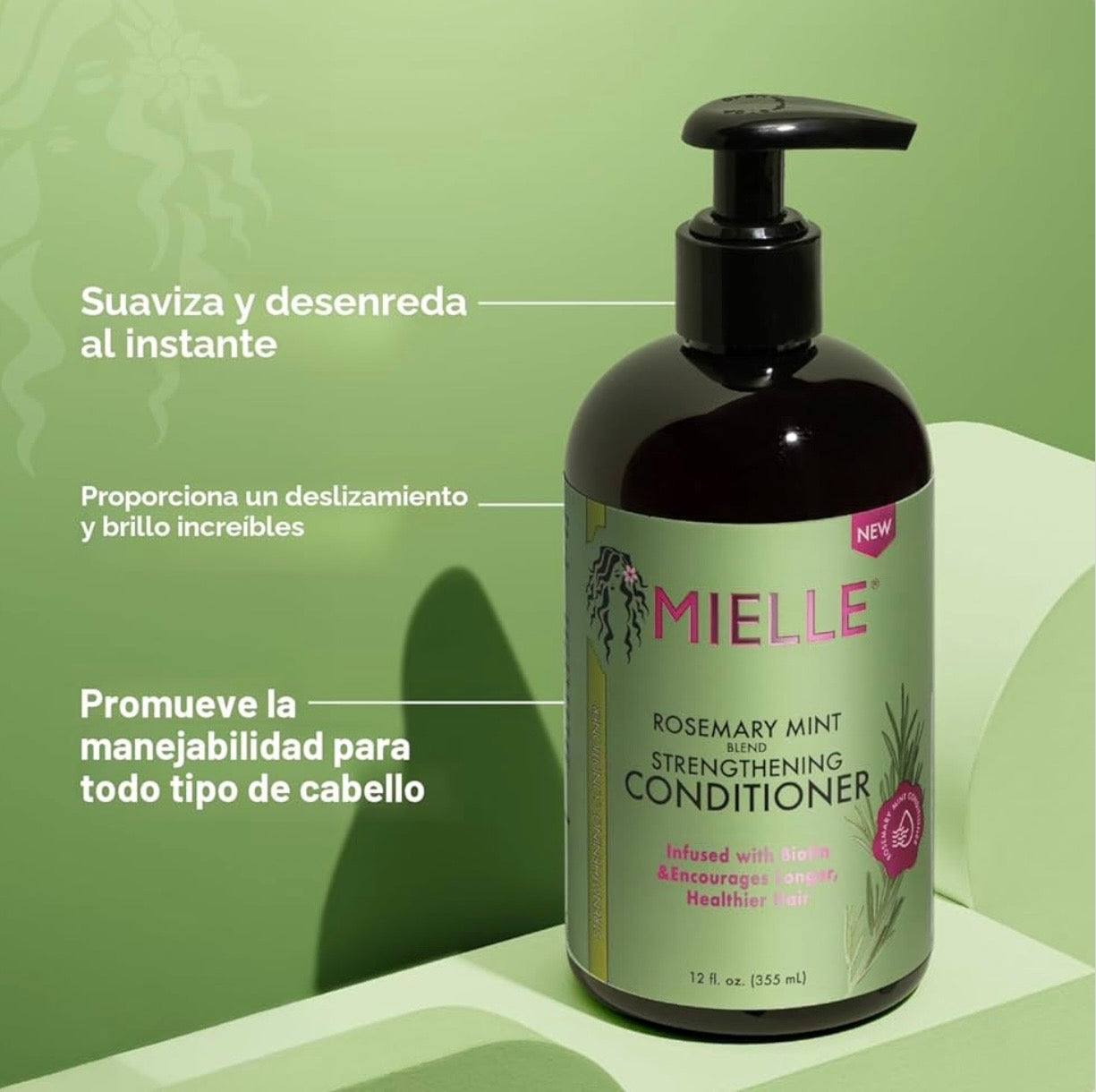 Mielle Rosemary Mint Shampoo & Conditioner Duo – Fortalece, Nutre y Revitaliza tu Cabello