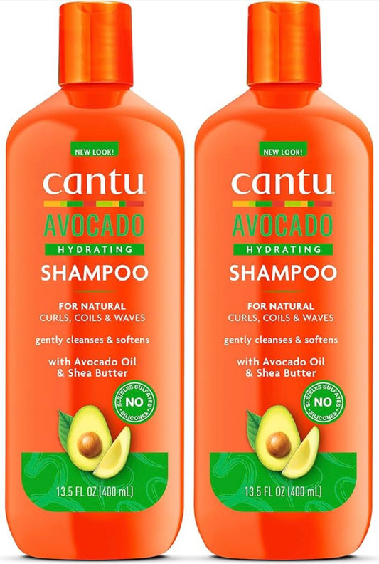 Cantu Avocado Hydrating Shampoo & Conditioner Duo – Hidratación y Suavidad para Rizos