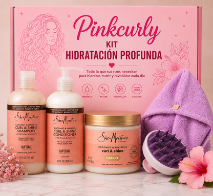 Pinkcurly ™ Kit Hidratación Profunda para Rizos