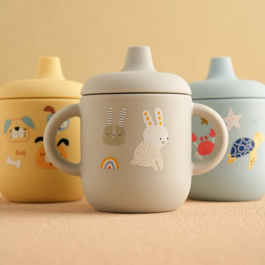 Vaso de Silicona Antiderrame para Bebé 🍼✨