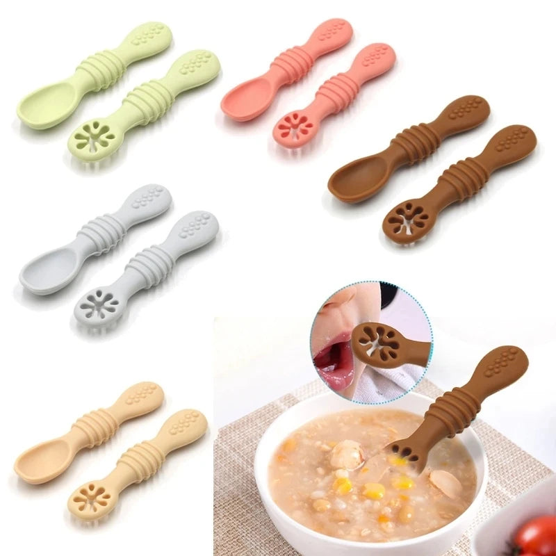 Plato de comedor de silicona con ventosa para bebé, juego de cuchara de arroz, platos bonitos de dibujos animados para niños, vajilla para bebé con cara sonriente, cuenco Retro para chico