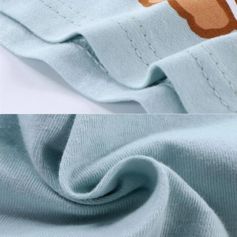 Conjunto de ropa de 2 piezas con chaleco y pantalones cortos, pijamas de León de dibujos animados, chándal informal de algodón para niños  de 1 a 6 años